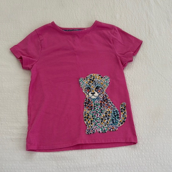 Pink Kids Shirt with Leopard Design - Picture 1 of 3
